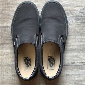 black slide on vans